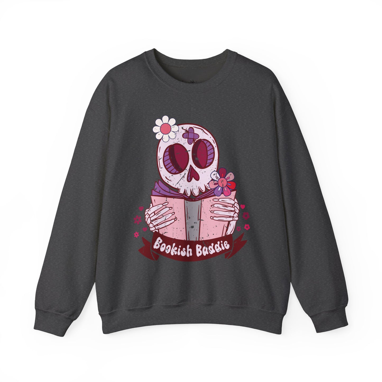 Bookish Baddie Sweatshirt | Cozy Unisex Crewneck | Perfect for Readers | Fall Fashion, Spooky Season, Book Lover Gift, Casual Wear