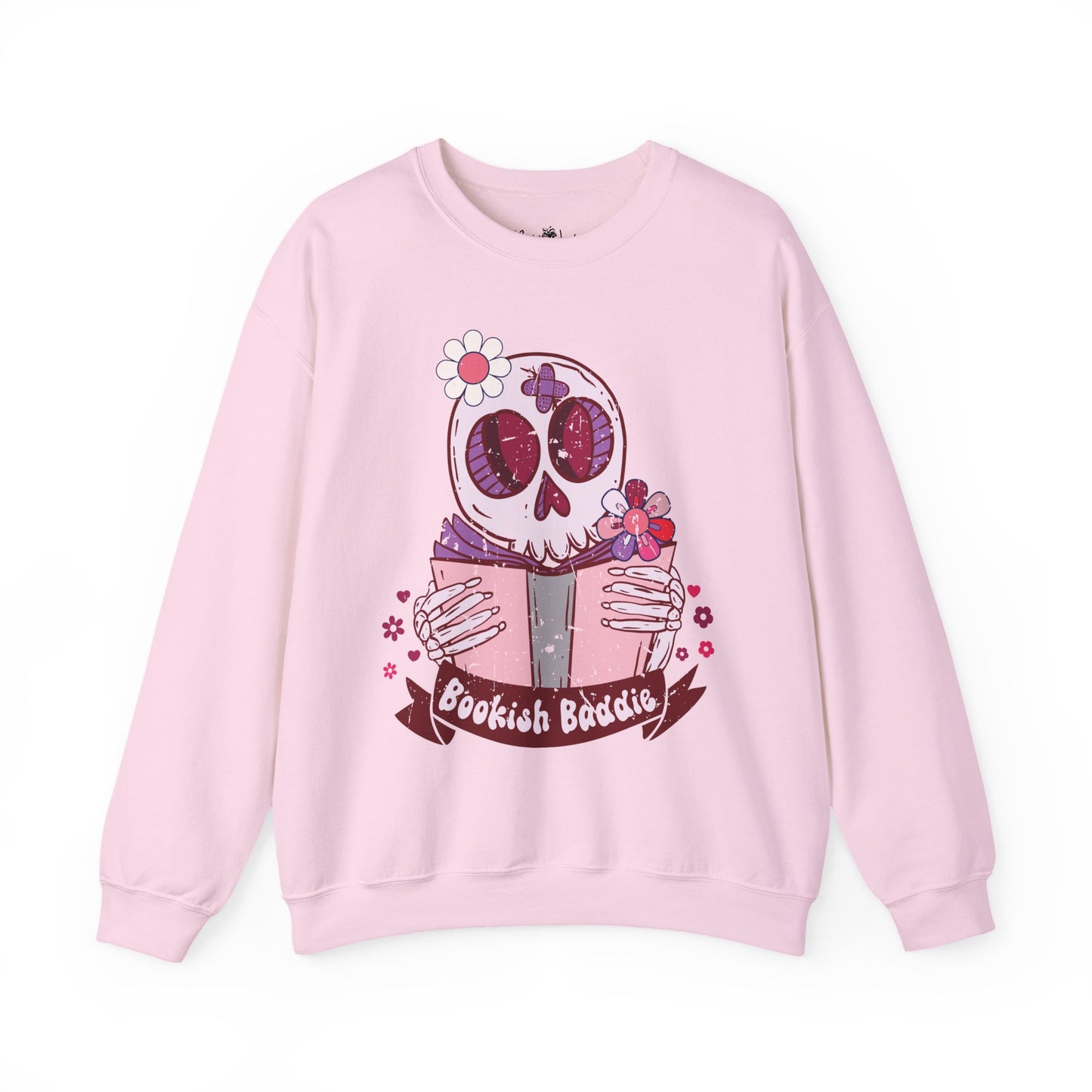 Bookish Baddie Sweatshirt | Cozy Unisex Crewneck | Perfect for Readers | Fall Fashion, Spooky Season, Book Lover Gift, Casual Wear