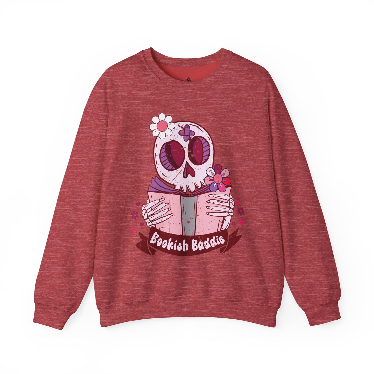 Bookish Baddie Sweatshirt | Cozy Unisex Crewneck | Perfect for Readers | Fall Fashion, Spooky Season, Book Lover Gift, Casual Wear
