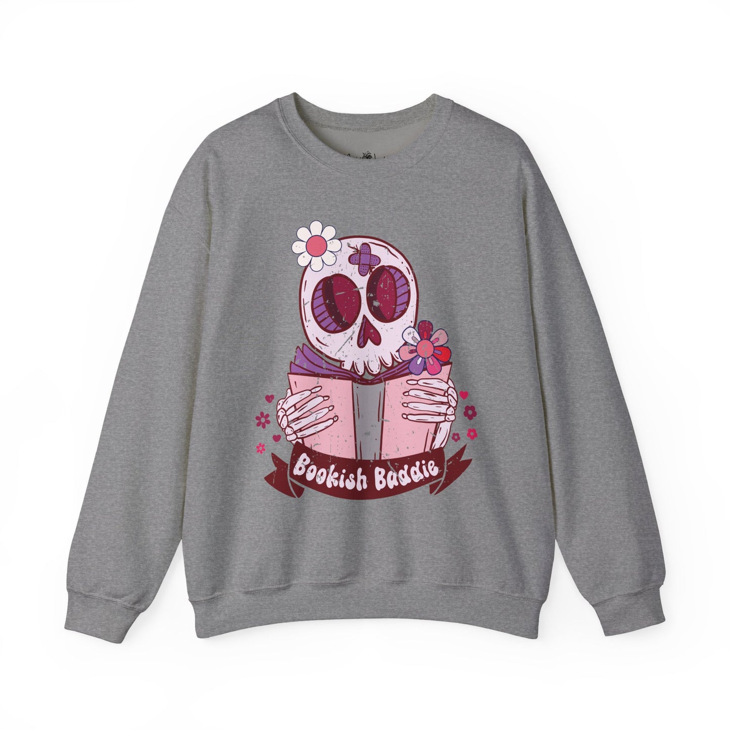 Bookish Baddie Sweatshirt | Cozy Unisex Crewneck | Perfect for Readers | Fall Fashion, Spooky Season, Book Lover Gift, Casual Wear