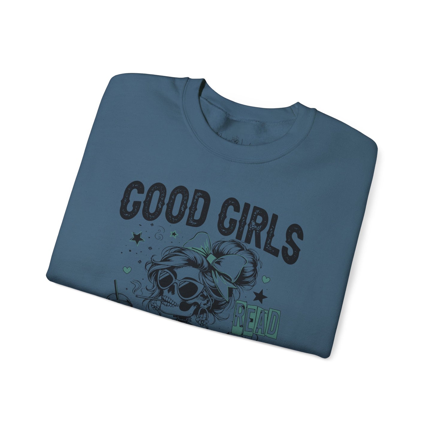 Good Girls Read Spicy Books Sweatshirt - Crewneck Pullover, Cozy Gift for Book Lovers, Vintage Aesthetic