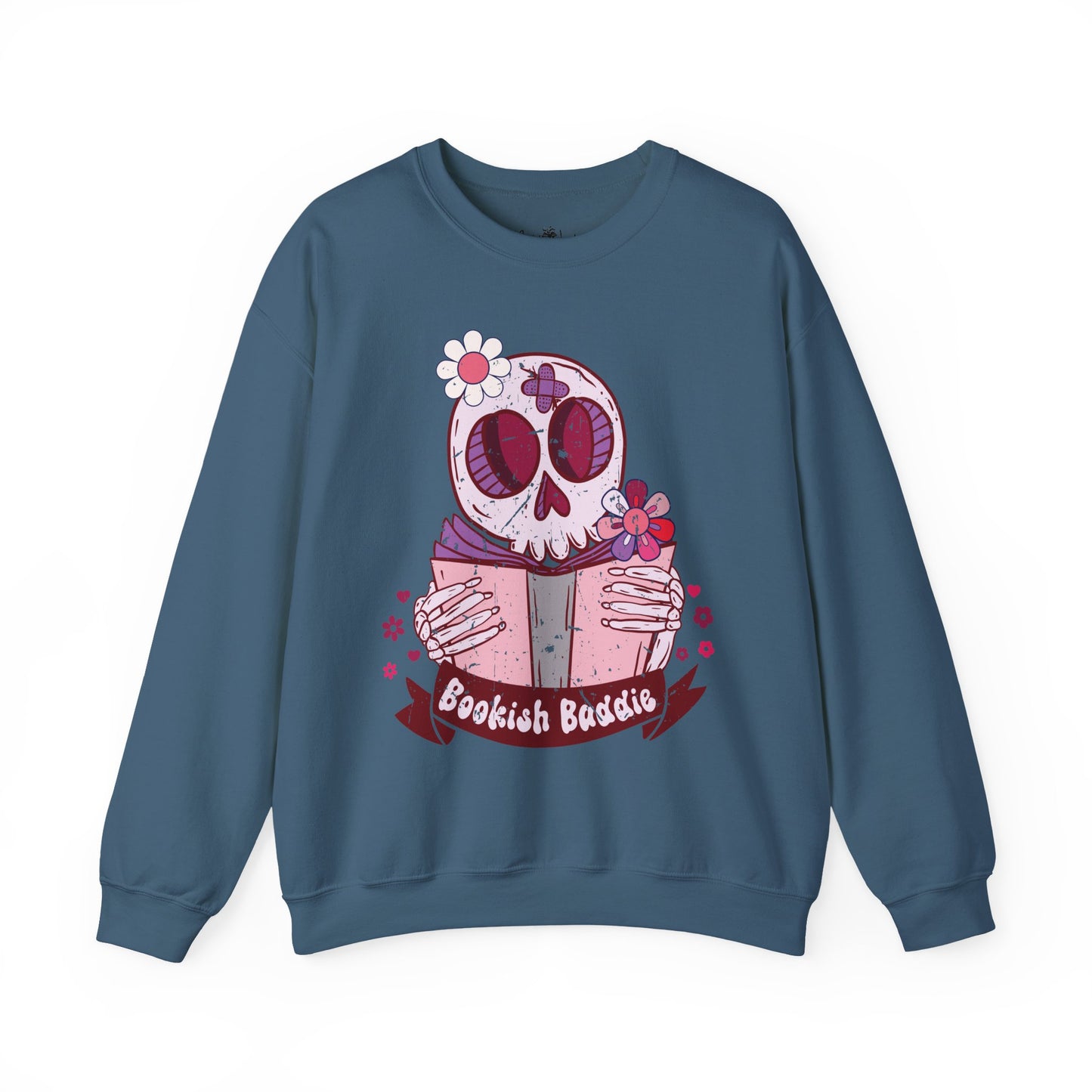 Bookish Baddie Sweatshirt | Cozy Unisex Crewneck | Perfect for Readers | Fall Fashion, Spooky Season, Book Lover Gift, Casual Wear