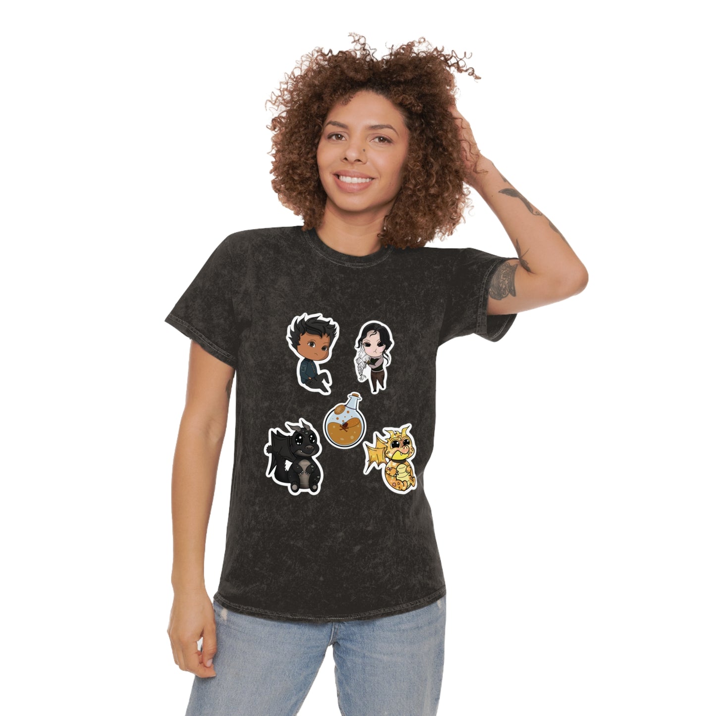 Chibi Fourth Wing Character T-Shirt