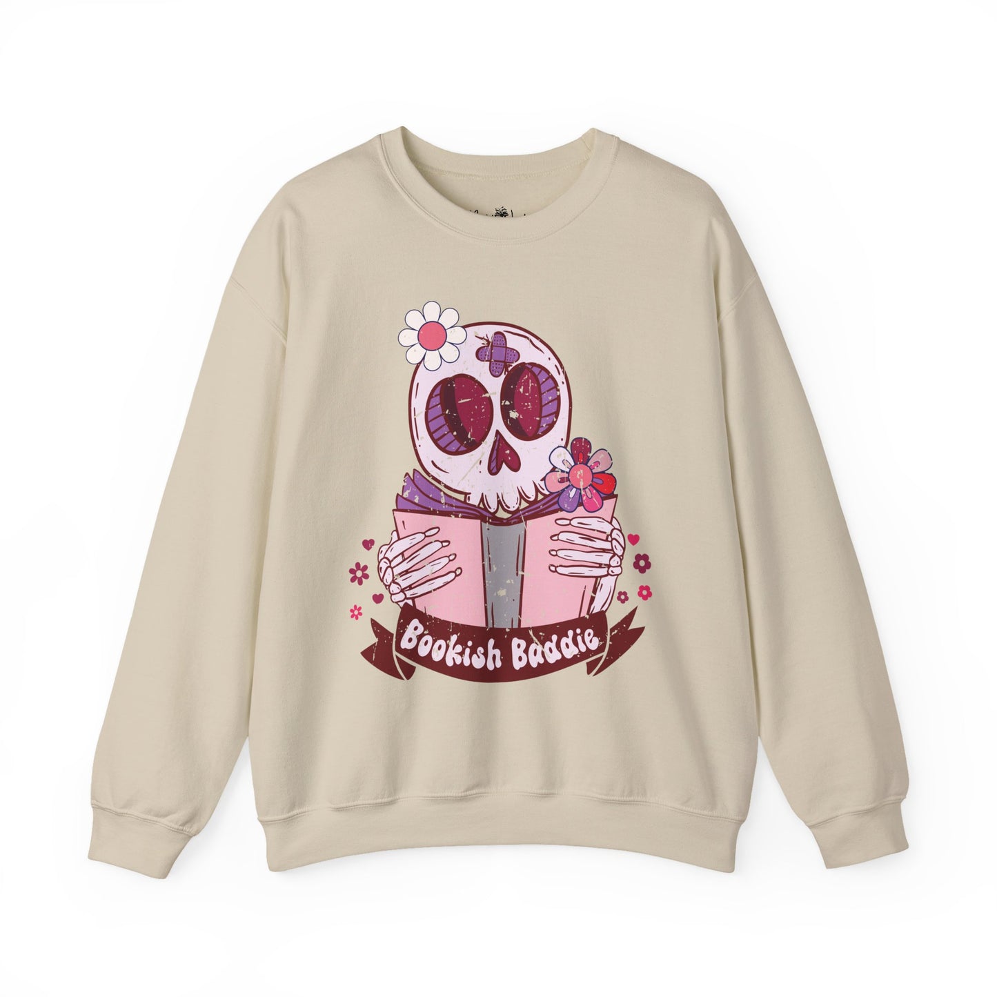 Bookish Baddie Sweatshirt | Cozy Unisex Crewneck | Perfect for Readers | Fall Fashion, Spooky Season, Book Lover Gift, Casual Wear