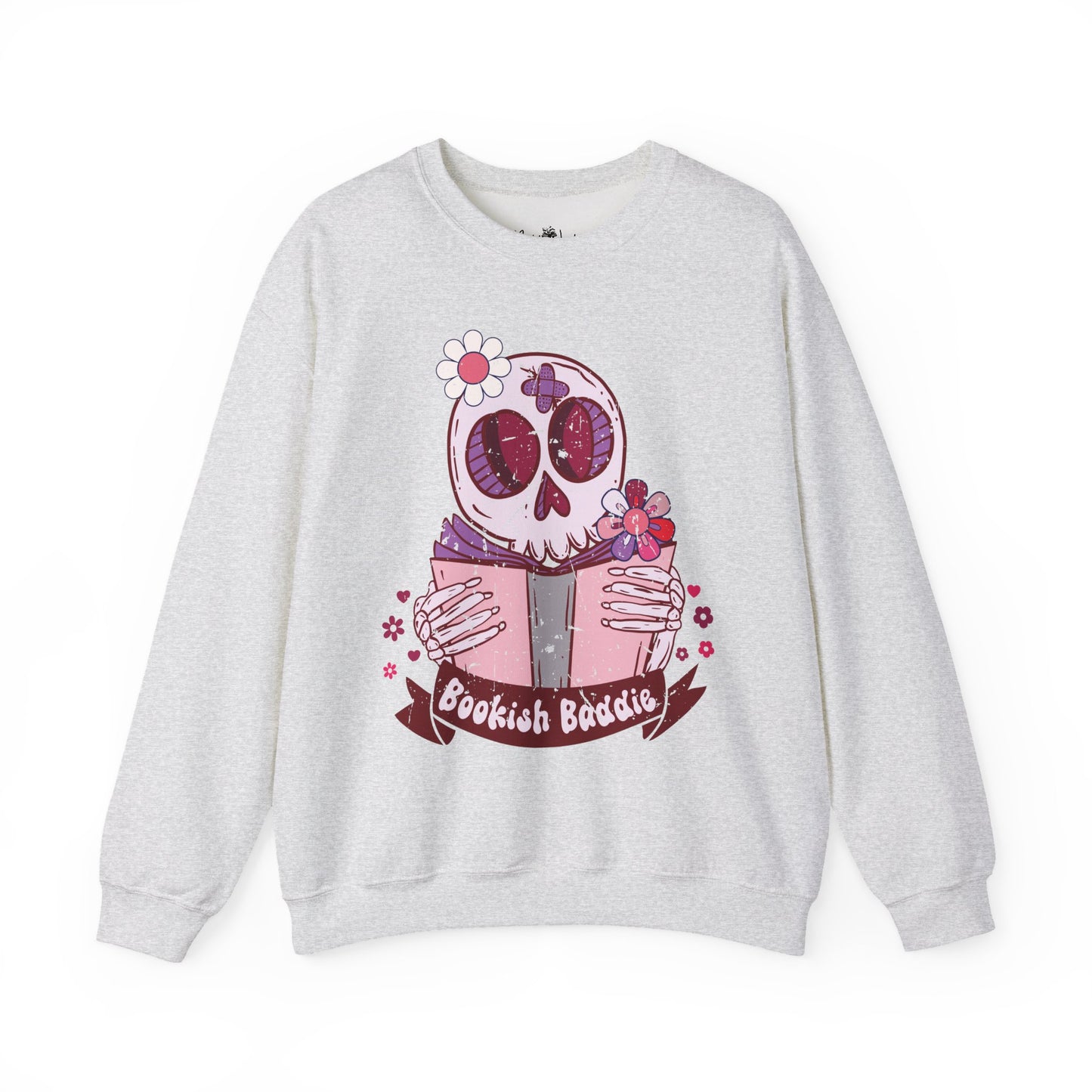 Bookish Baddie Sweatshirt | Cozy Unisex Crewneck | Perfect for Readers | Fall Fashion, Spooky Season, Book Lover Gift, Casual Wear