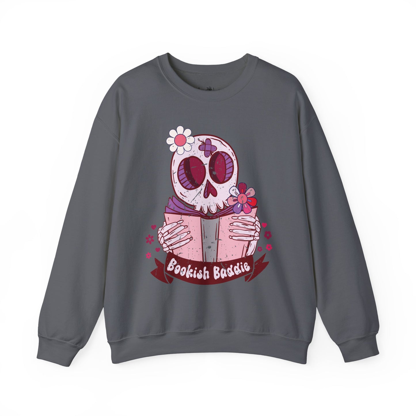 Bookish Baddie Sweatshirt | Cozy Unisex Crewneck | Perfect for Readers | Fall Fashion, Spooky Season, Book Lover Gift, Casual Wear