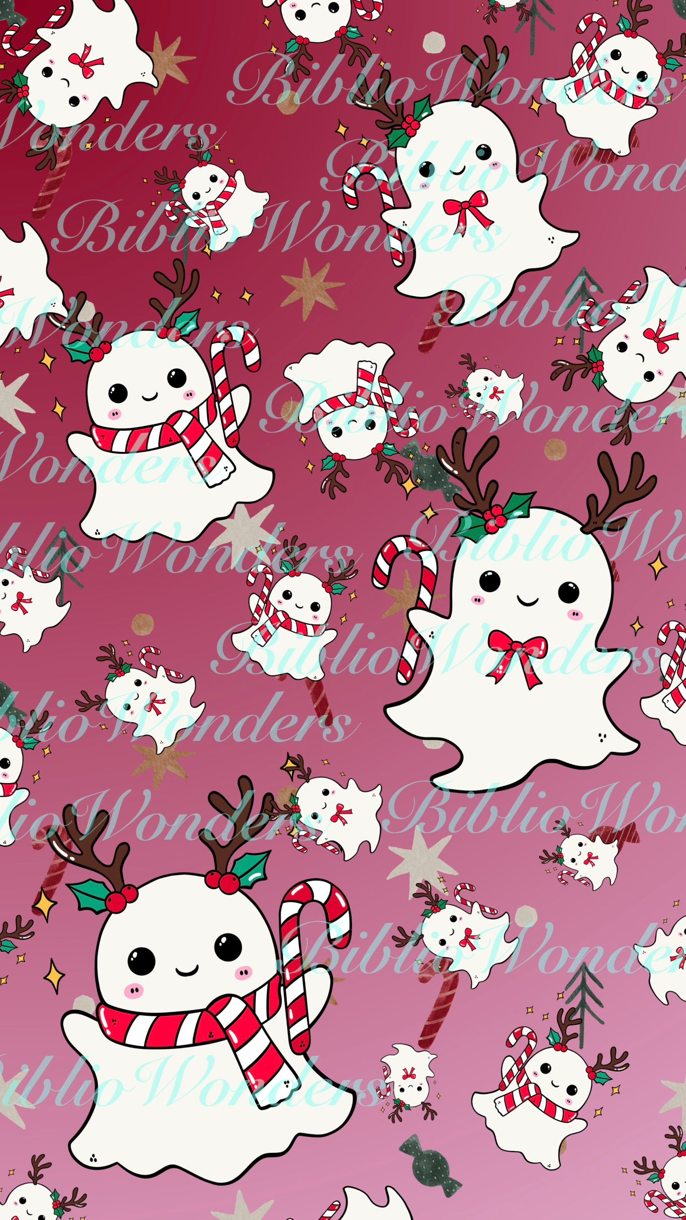 Festive Ghost Wallpaper Falalalala