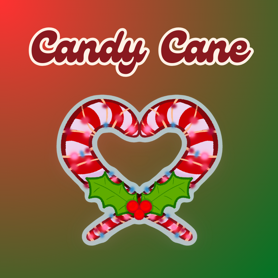 Cute Variety Festive Christmas Stickers | Adorable Gingerbread Man, Ornament, Candy Cane Heart