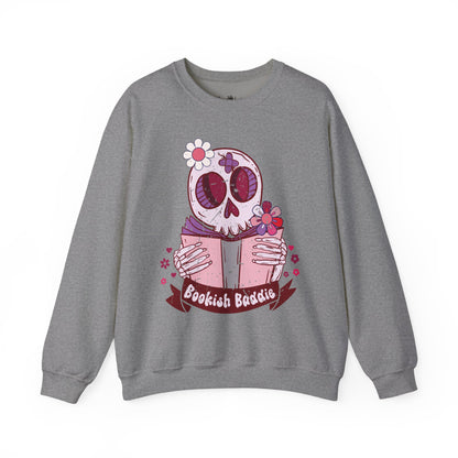 Bookish Baddie Sweatshirt | Cozy Unisex Crewneck | Perfect for Readers | Fall Fashion, Spooky Season, Book Lover Gift, Casual Wear