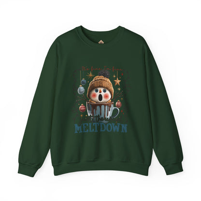 "Just a Seasonal Meltdown" Holiday Season Unisex Crewneck Sweatshirt