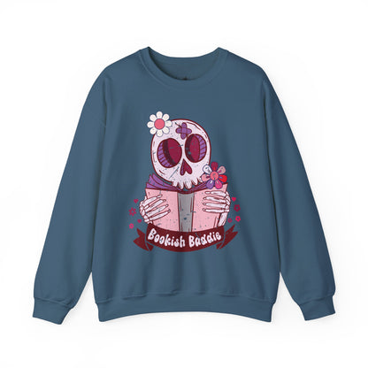 Bookish Baddie Sweatshirt | Cozy Unisex Crewneck | Perfect for Readers | Fall Fashion, Spooky Season, Book Lover Gift, Casual Wear