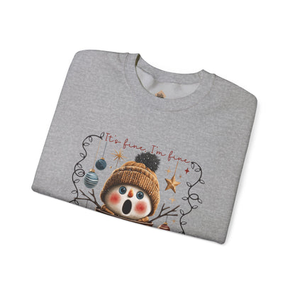 "Just a Seasonal Meltdown" Holiday Season Unisex Crewneck Sweatshirt