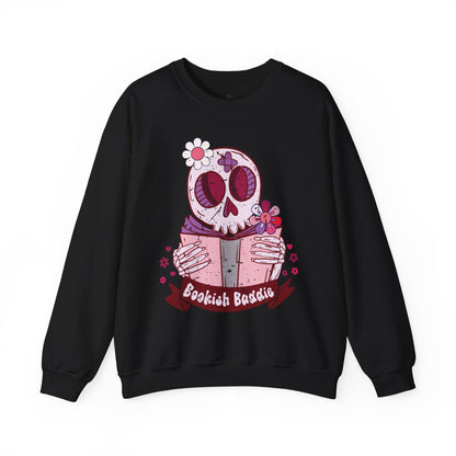 Bookish Baddie Sweatshirt | Cozy Unisex Crewneck | Perfect for Readers | Fall Fashion, Spooky Season, Book Lover Gift, Casual Wear