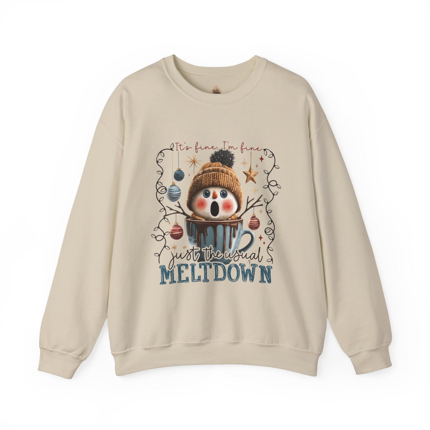 "Just a Seasonal Meltdown" Holiday Season Unisex Crewneck Sweatshirt