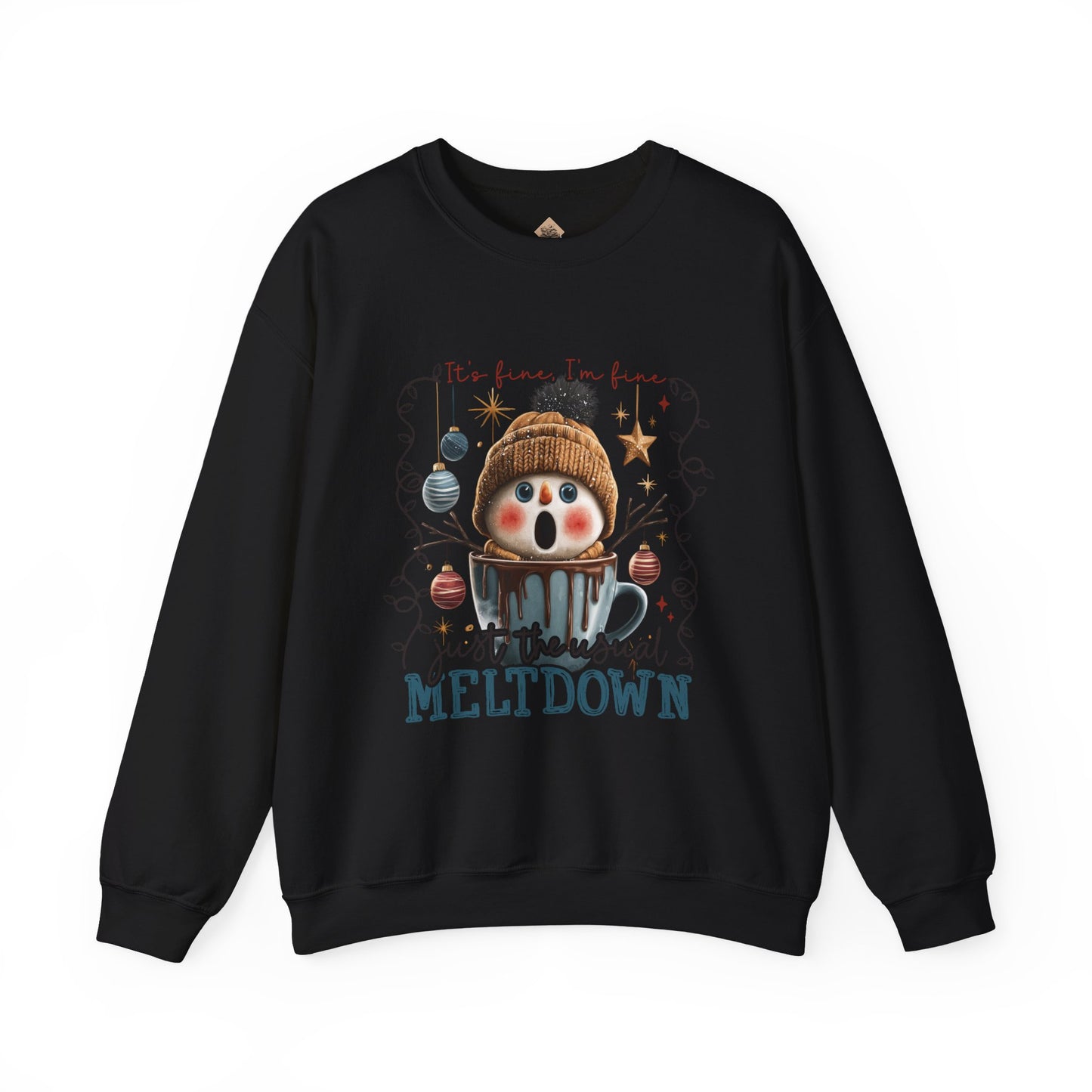"Just a Seasonal Meltdown" Holiday Season Unisex Crewneck Sweatshirt