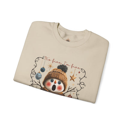 "Just a Seasonal Meltdown" Holiday Season Unisex Crewneck Sweatshirt