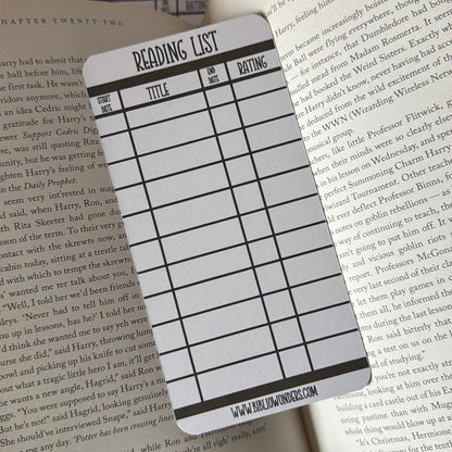 Reading List Bookmarks