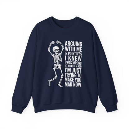 Sassy Skeleton Sweatshirt | Halloween Apparel