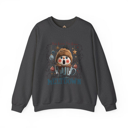 "Just a Seasonal Meltdown" Holiday Season Unisex Crewneck Sweatshirt