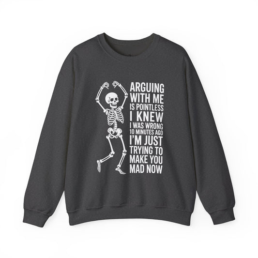 Sassy Skeleton Sweatshirt | Halloween Apparel