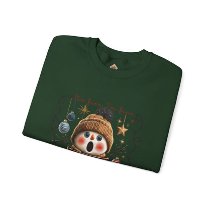 "Just a Seasonal Meltdown" Holiday Season Unisex Crewneck Sweatshirt