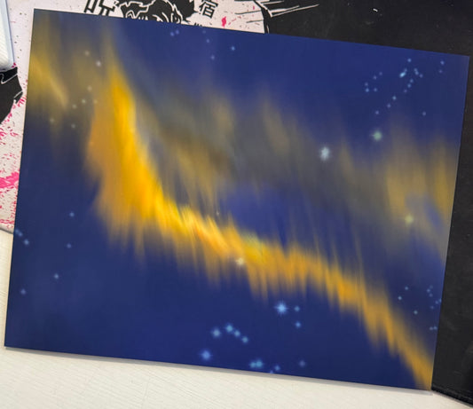 Fourth Wing Aurora Borealis | Digital Acrylic and Gouache Art Print | Licensed Fourth Wing Art Print